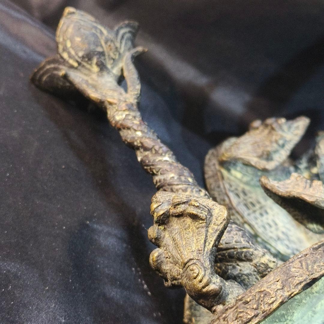 蝋燭台 青銅器 鋳物 チベット密教寺院流出 仏教古美術 骨董 蒐集家放出珍品