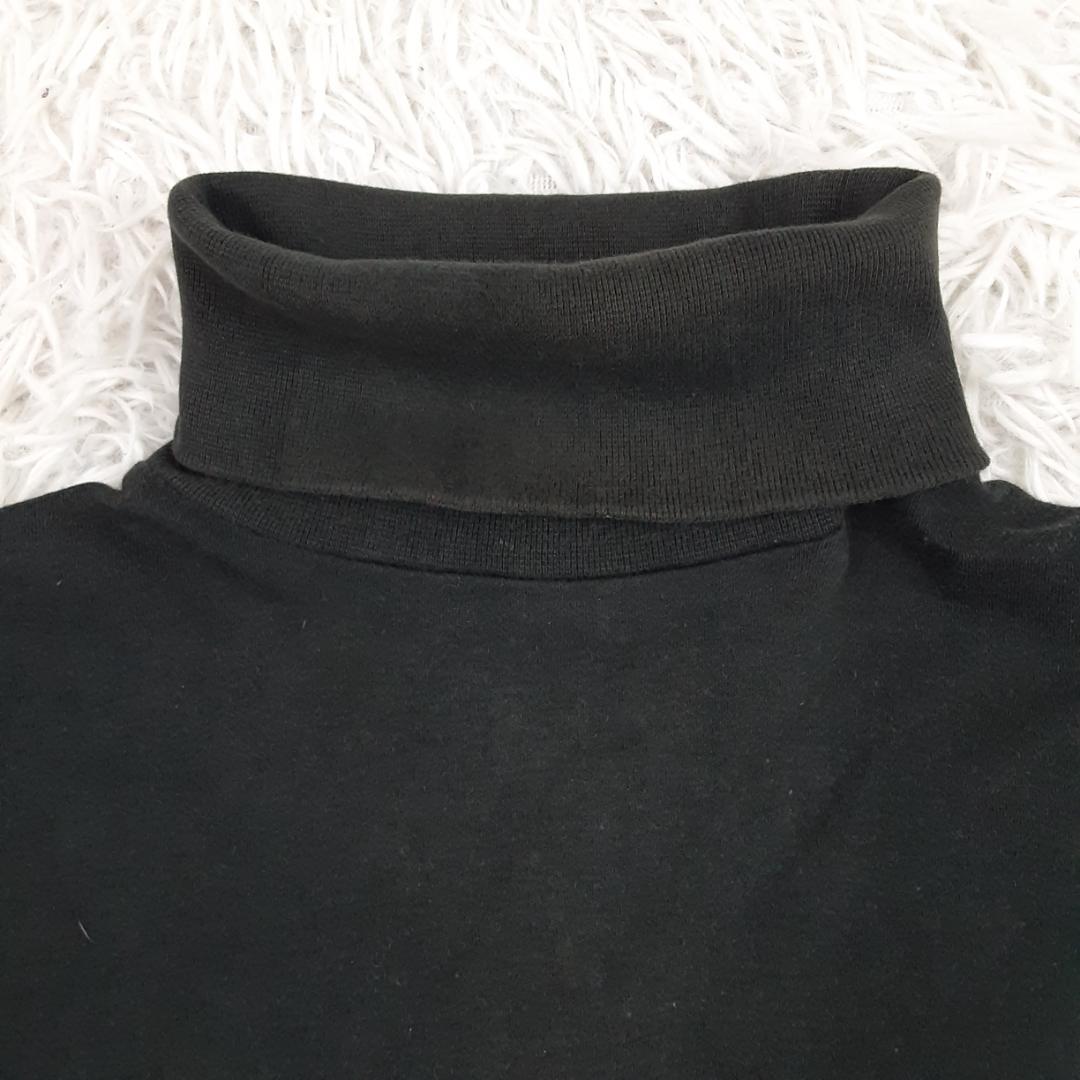 美品◎POLO GOLF コットンニット ゴルフウェア ハイネック ポニー刺繍