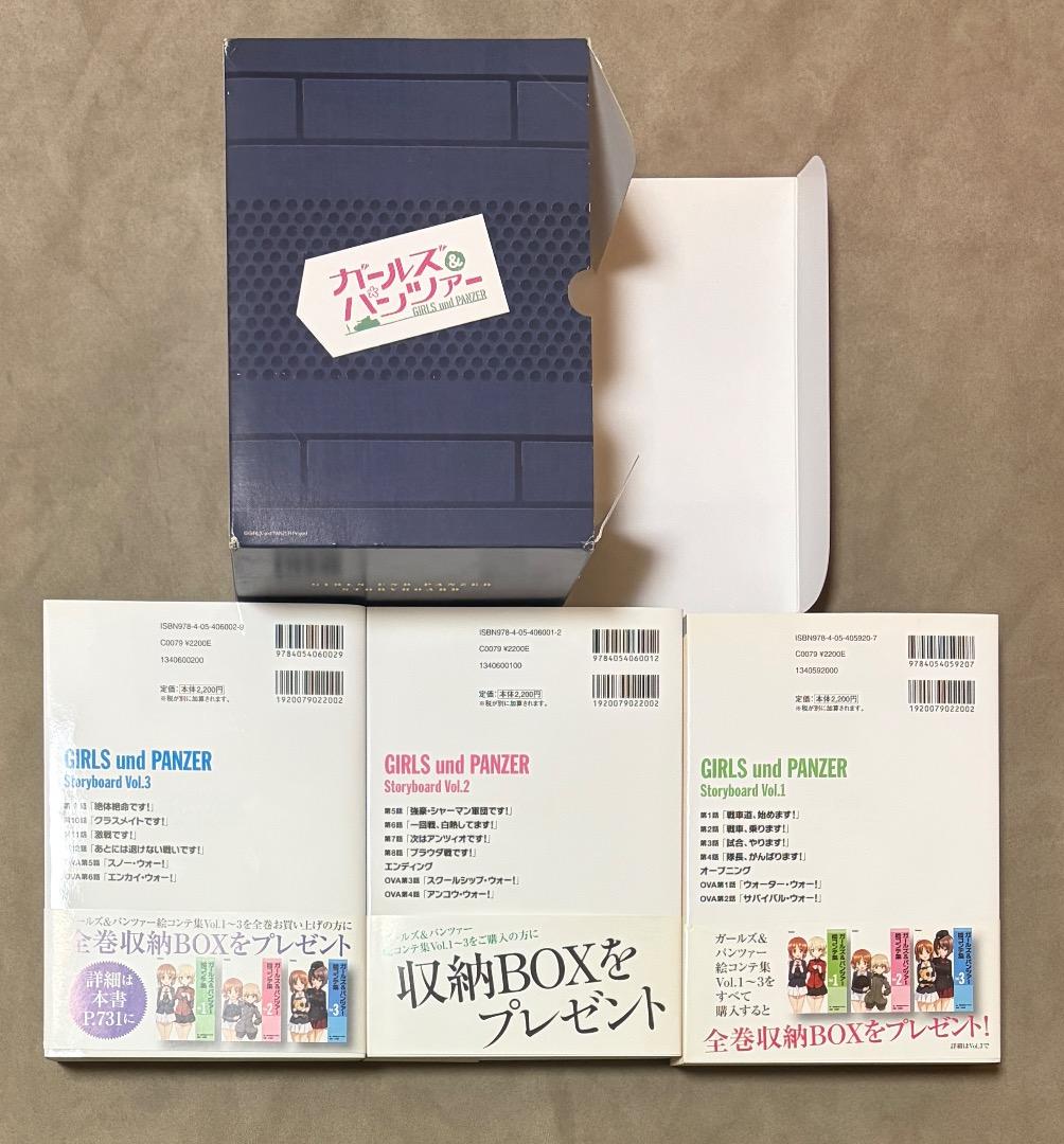 限定収納ボックス付属 ガルパン 絵コンテ集 全巻セット