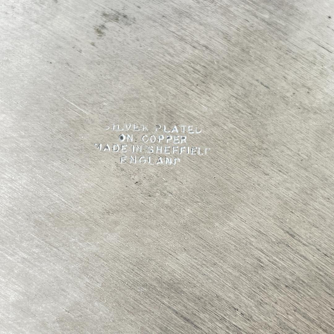 【英国】 ギャラリートレー オーバル型 45cm クロウフット