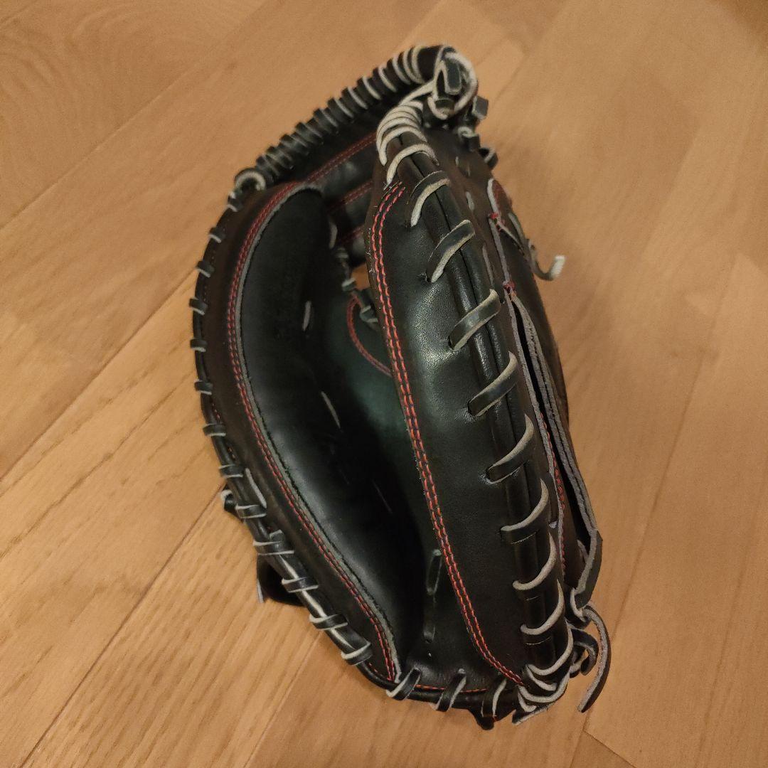 美品 ZETT 軟式 キャッチャーミット ネオステイタスVL 右投用 黒 ①