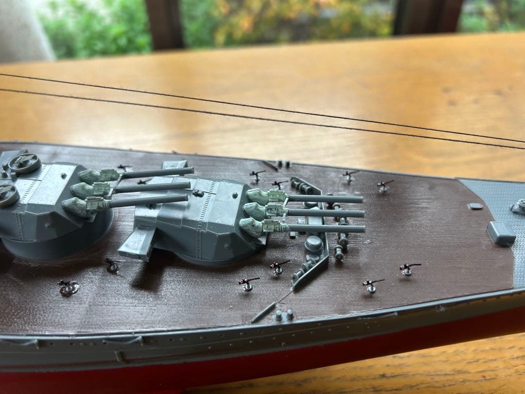 男たちの戦艦大和、1/350サイズ精密加工完成品。送料込みで販売します。