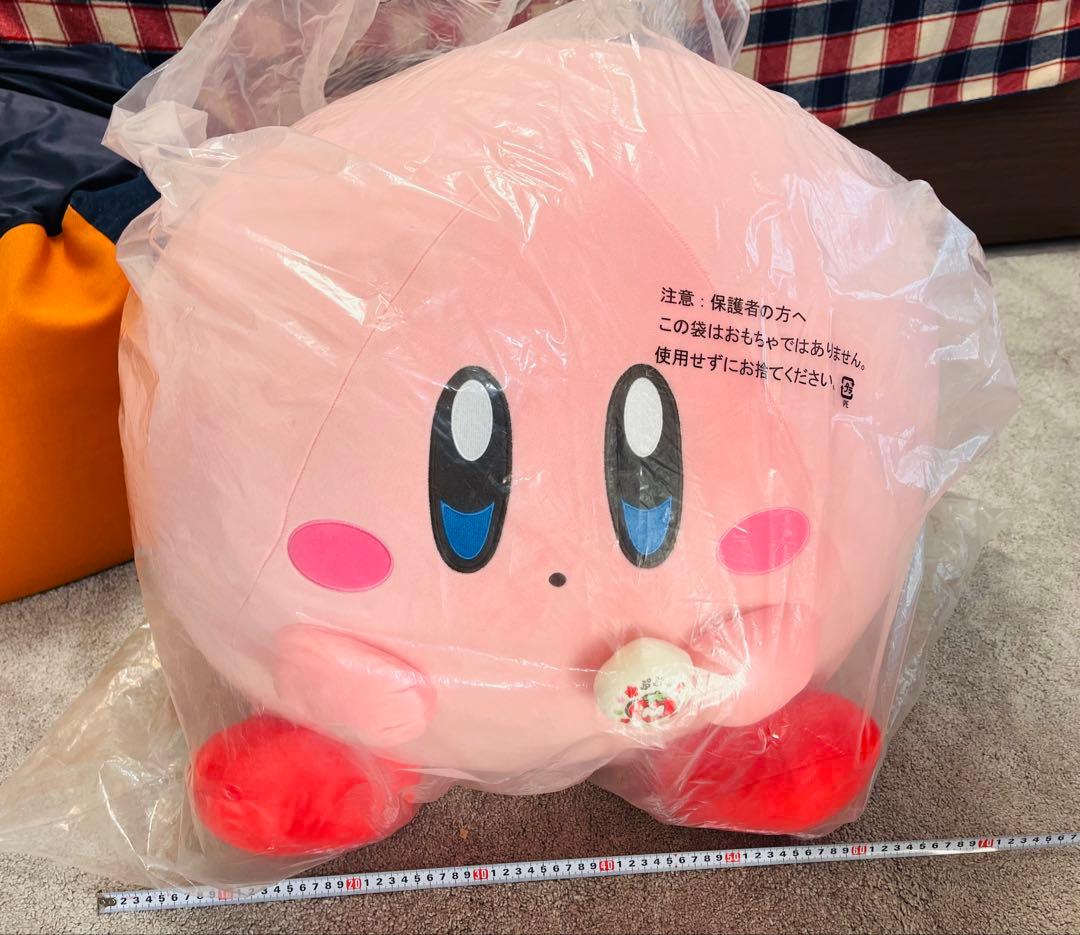 【未使用品】受注限定品 まんぷくカービィ 特大 ぬいぐるみ