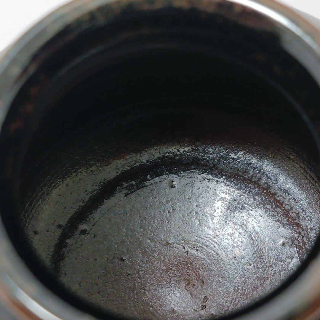 Y2904-5 茶道具 松本鐵山 大名物写 羽室文琳茶入 共箱・仕覆　#13