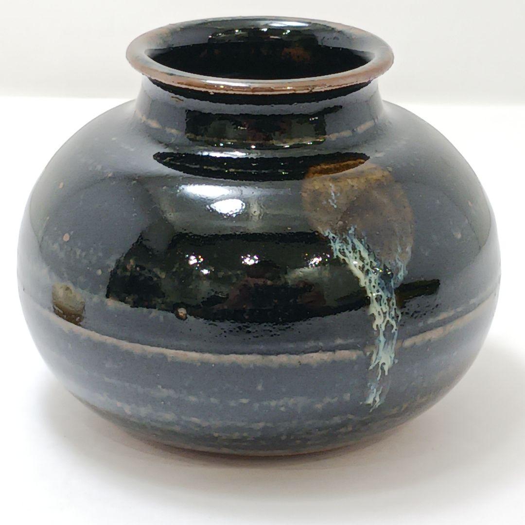 Y2904-5 茶道具 松本鐵山 大名物写 羽室文琳茶入 共箱・仕覆　#13