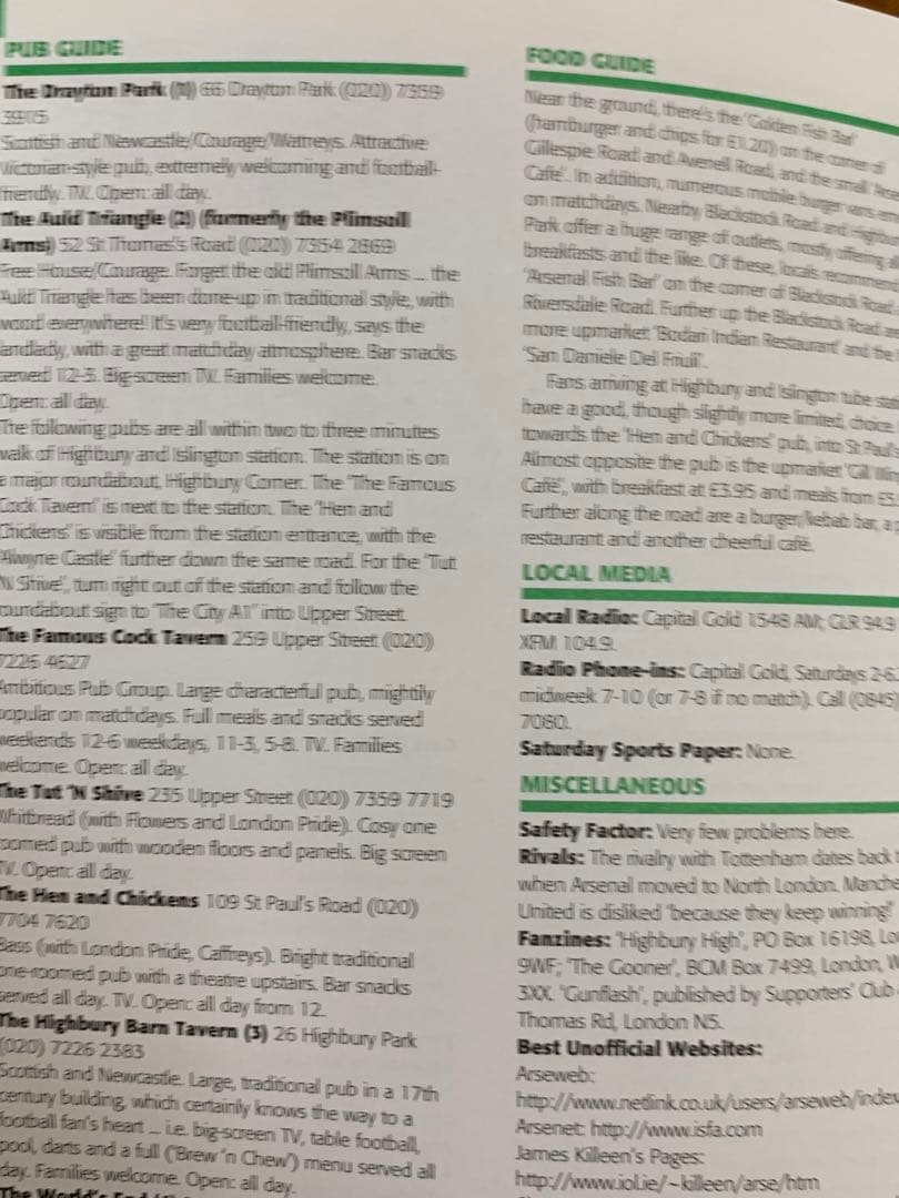 廃刊　football fans guide 2000/2001