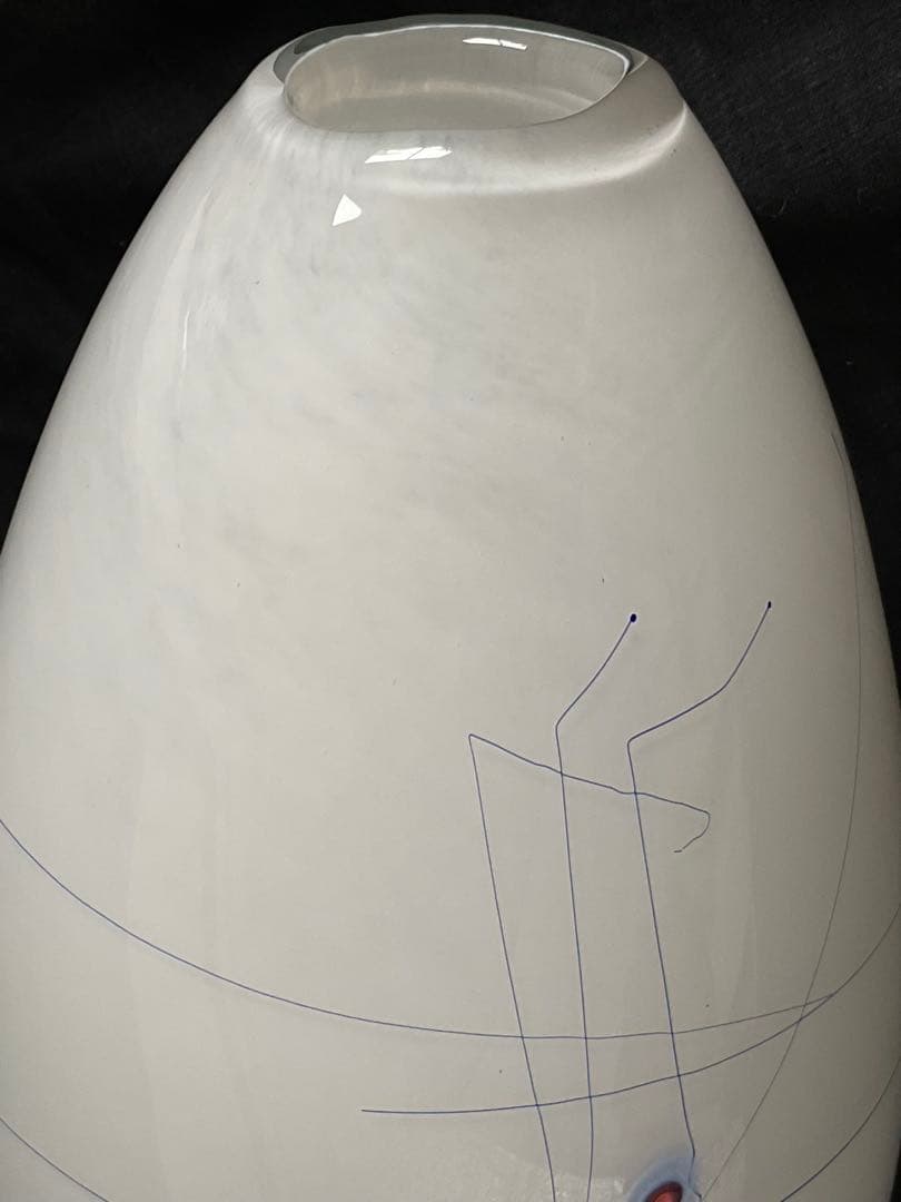 米原 眞司「ラインドローイング」①1990年代ガラス花瓶