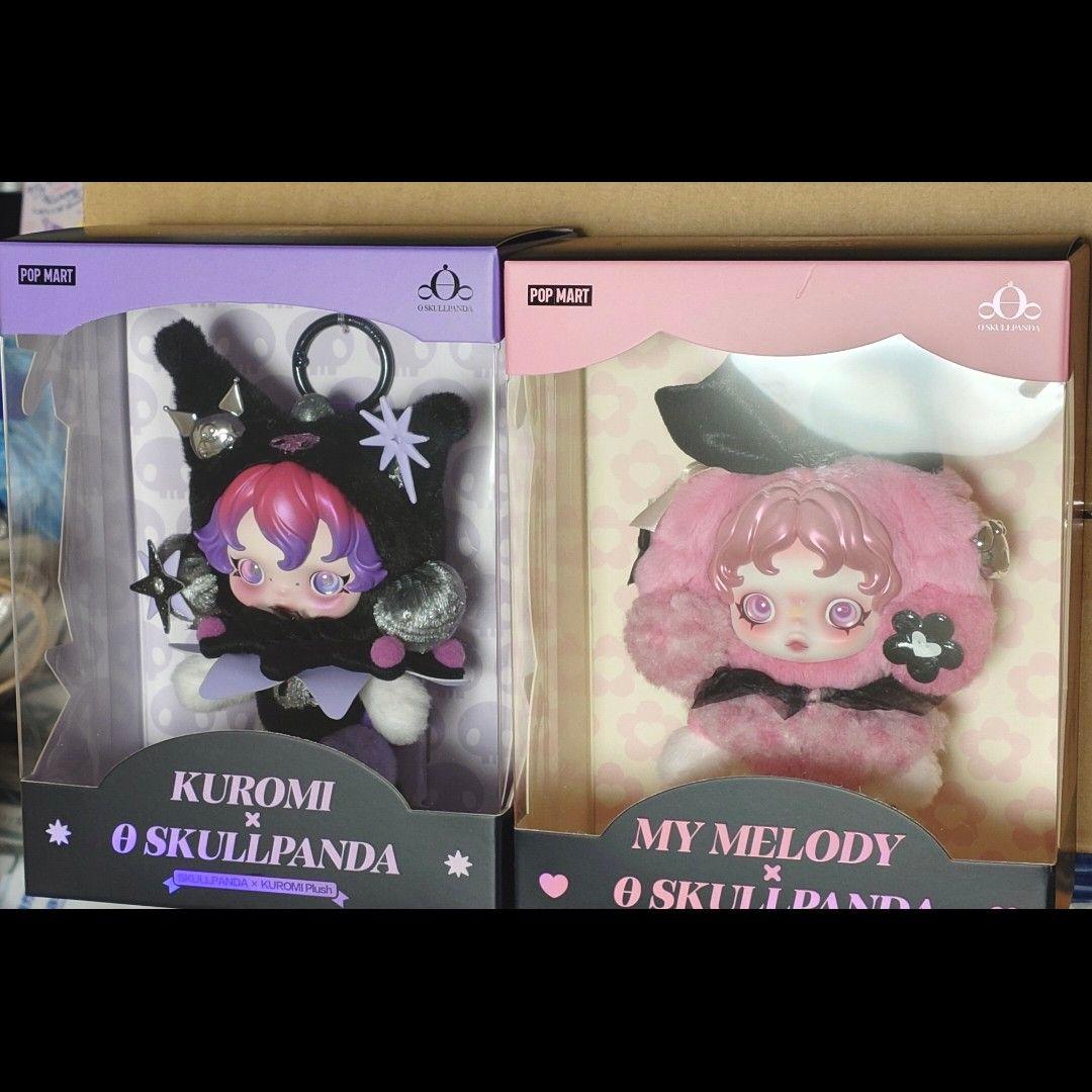 POPMART SKULLPANDA ×マイメロ、クロミ ぬいぐるみペンダント