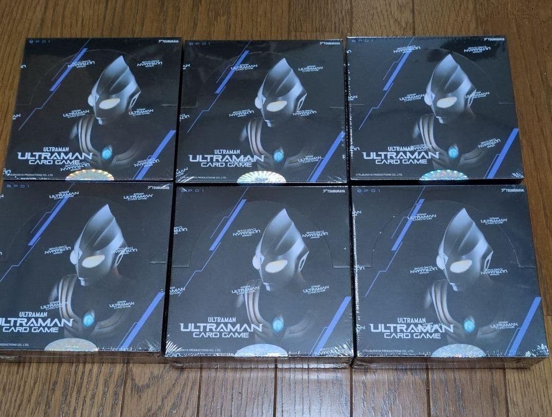 ウルトラマンカードゲーム01地球の守護者達　未開封BOXシュリンク付き　6BOX
