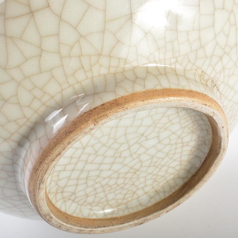 中国　哥窯　青磁　氷裂文　香炉　V　R6881