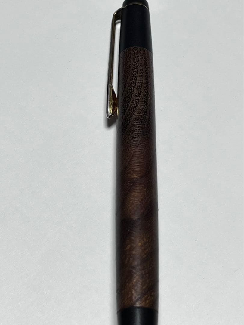 野原工芸旧型 シャーペン 欅 ゴールド金具