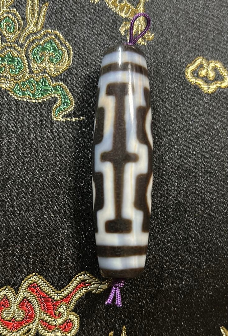 四眼天珠　ハンドメイド品／送料込　匿名発送／チベット　天珠　お守り