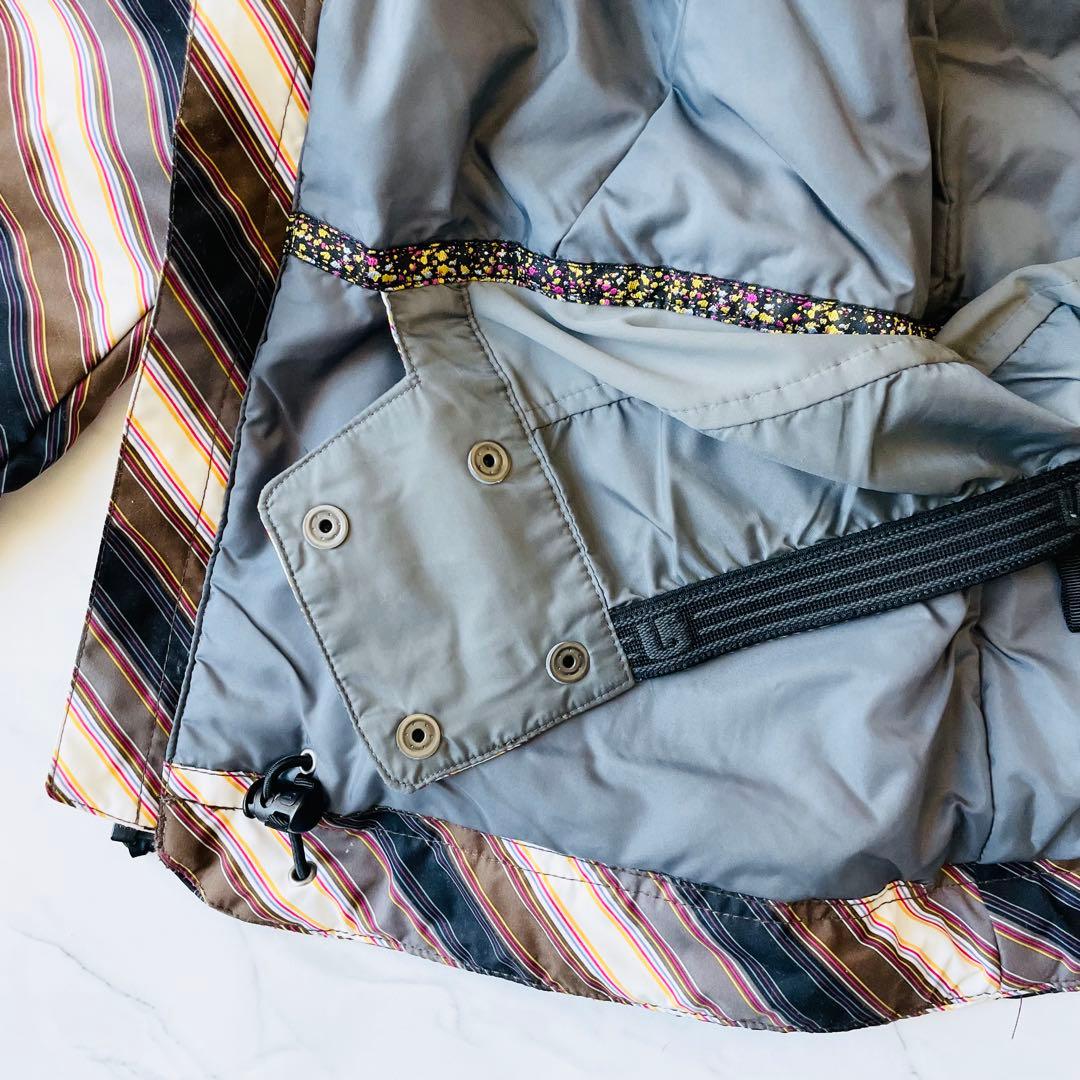 4357【新品タグ付き】バートン スノボウェア ジャケット ストライプ柄