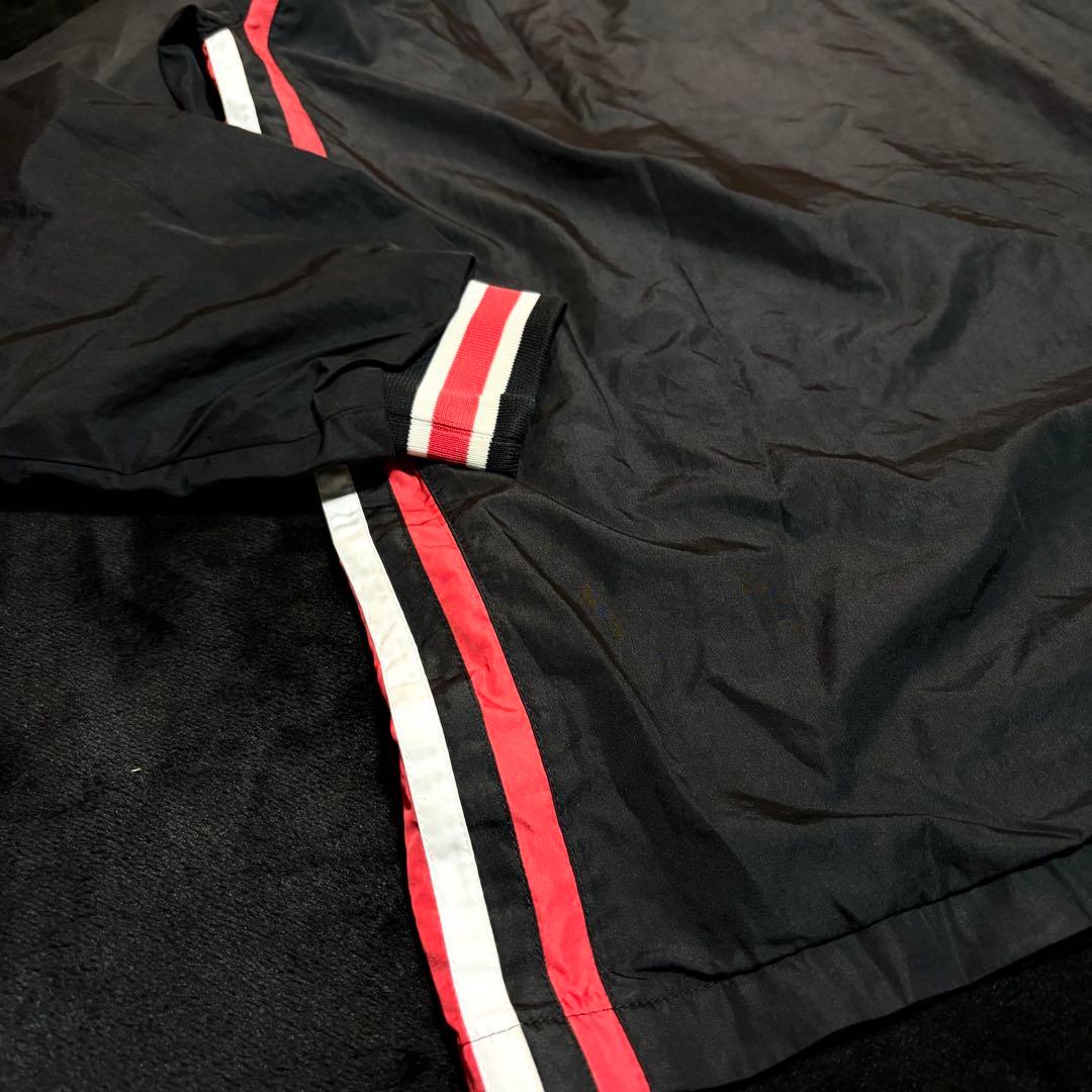 状態◎【asics／アシックス】ナイロンジャージ上下セット 刺繍ロゴ スポーツ