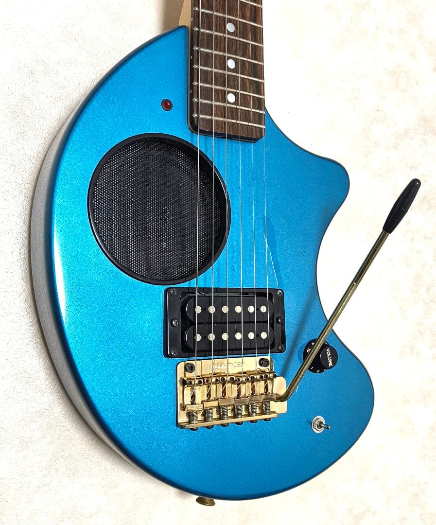 【美品】ZO-3 芸達者 MG ターコイズ アンプ内蔵ミニギター トレモロアーム