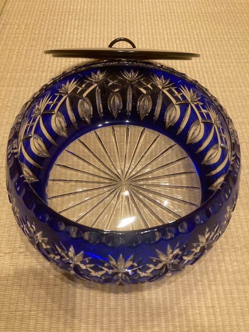 茶道具・平水指｜ポーランド製クリスタルガラス（義山ギヤマン切子）