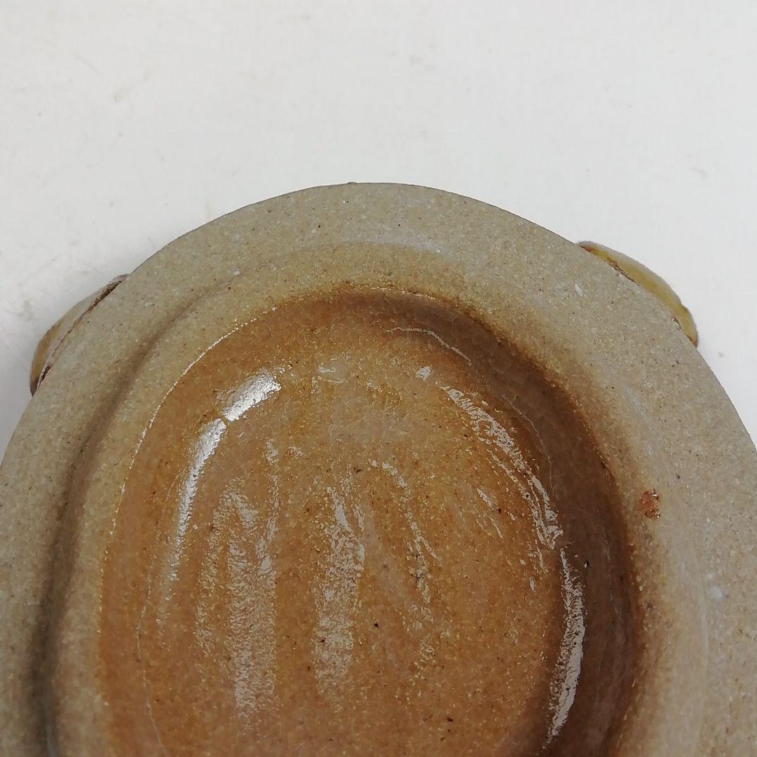 Ｔ８９９　香合　『織部　亀』『松本鉄山 作』　共箱　茶道具