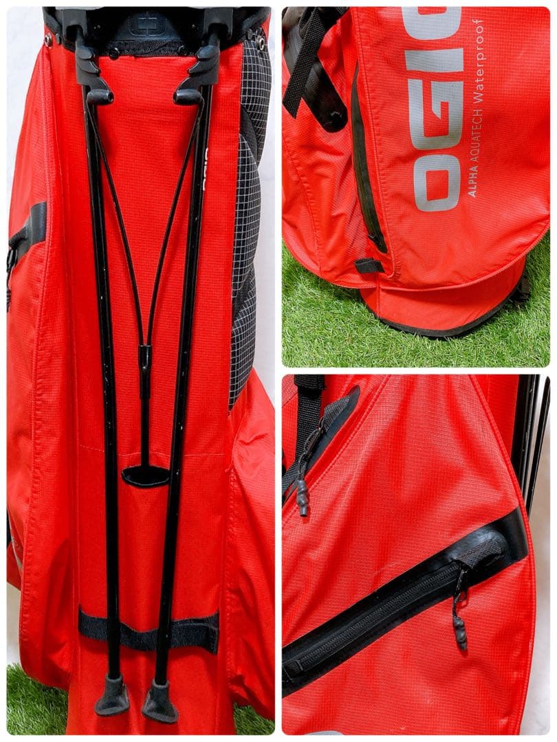 オジオ　軽量　スタンド式　リュック式　ゴルフクラブケース　キャディーバッグ