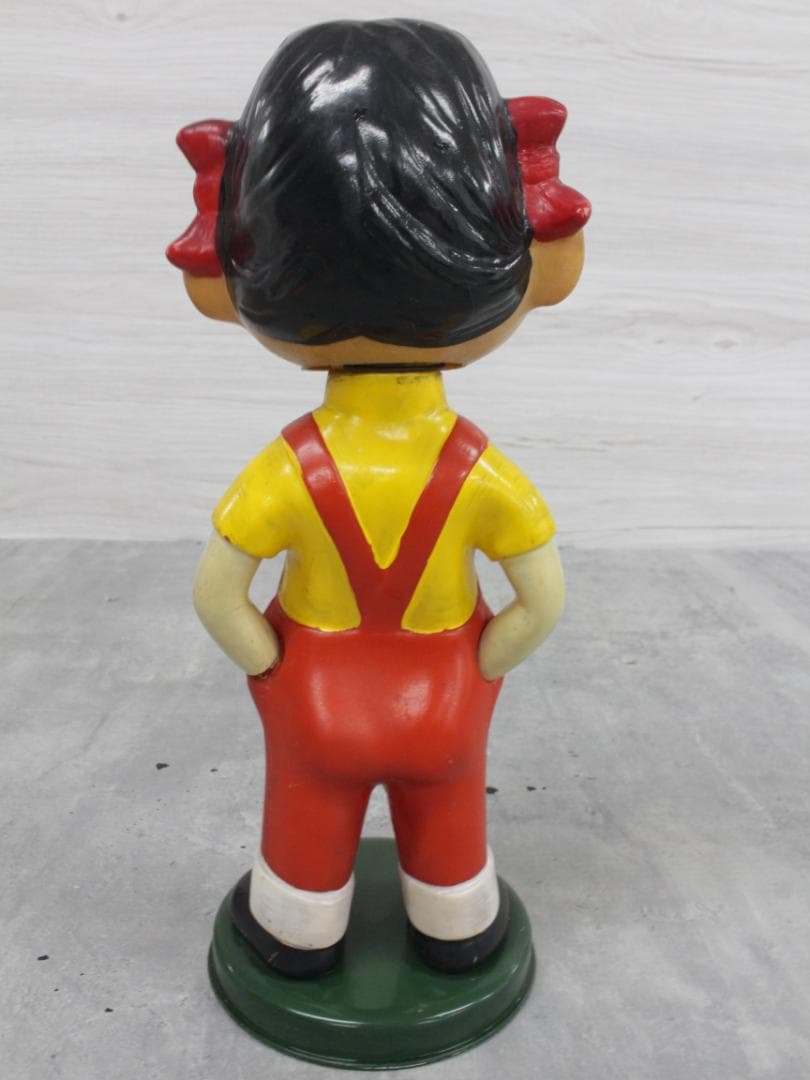 ▲不二家 ペコちゃん 首振り人形 昭和レトロ ヴィンテージ品