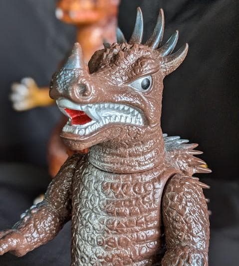 逆襲ゴジラ（Ｍ１号）＆アンギラス（ブルマァク）ソフビフィギュア２体セット