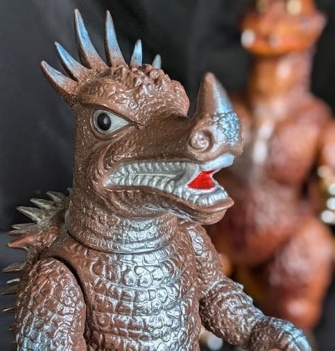 逆襲ゴジラ（Ｍ１号）＆アンギラス（ブルマァク）ソフビフィギュア２体セット