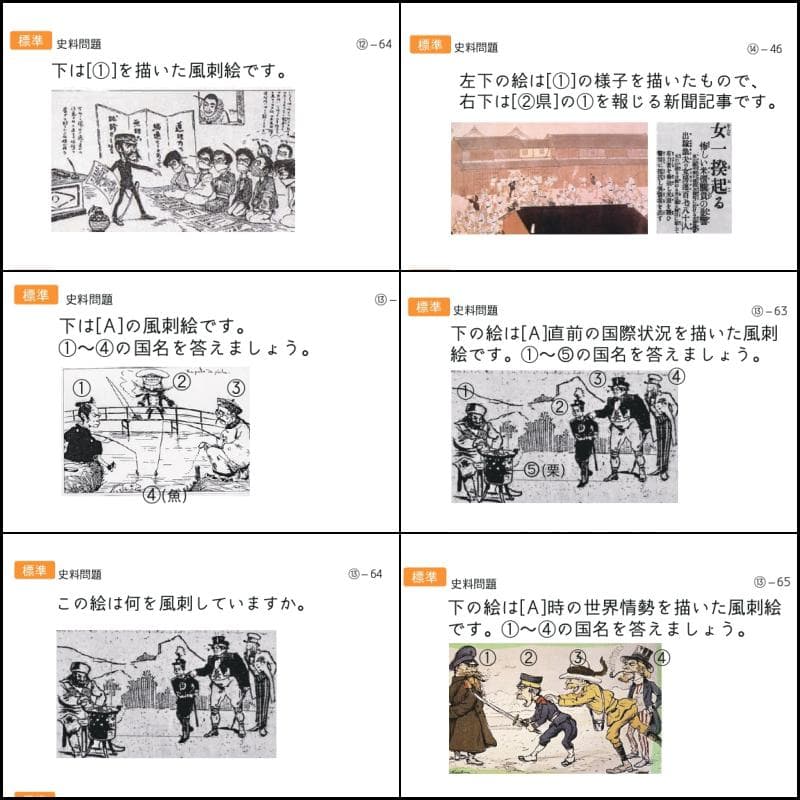 中学受験　歴史　暗記カード　中学入試　予習シリーズ　コアプラス