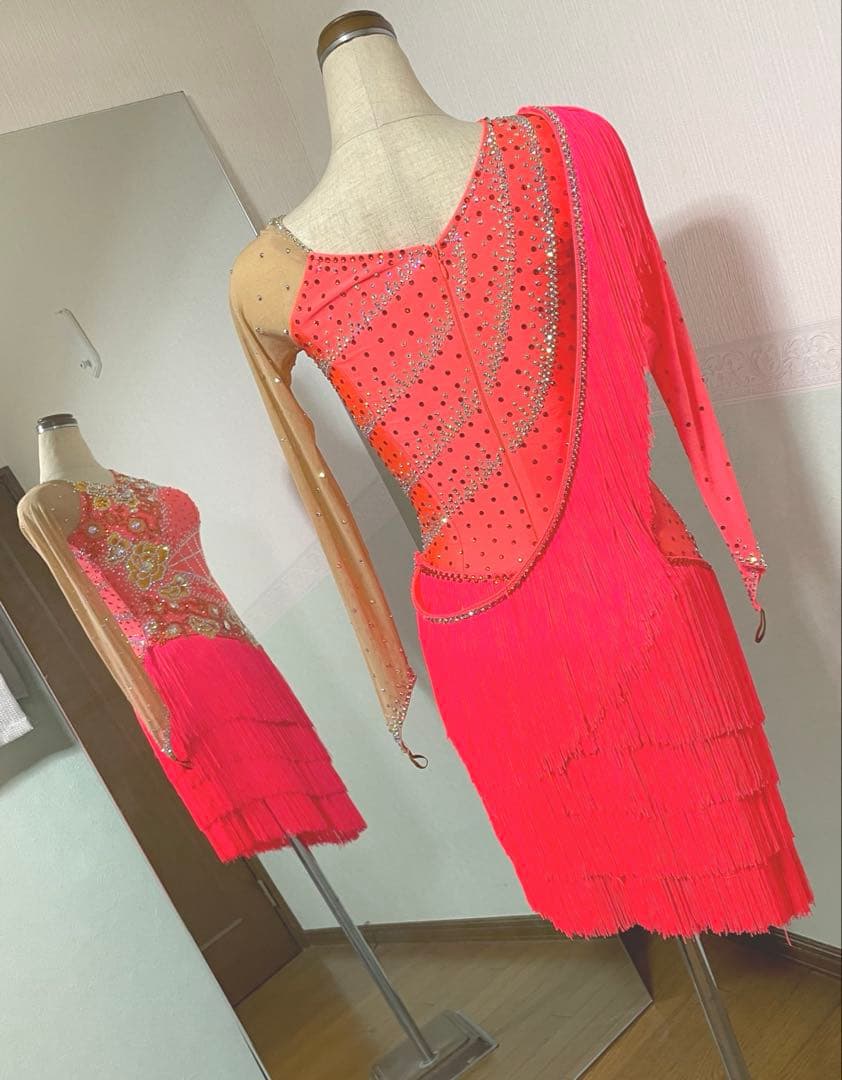 社交ダンスドレス フリンジ　ラテンドレス　新品