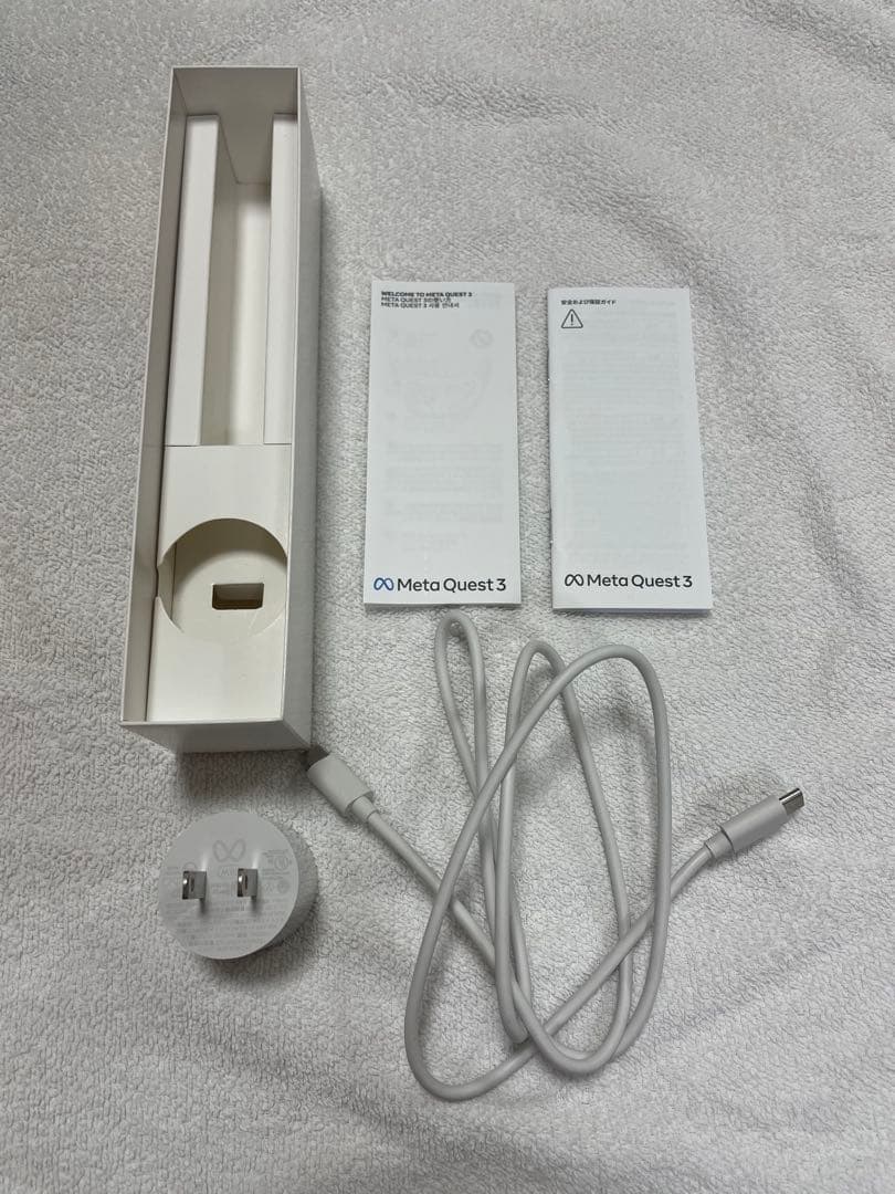  Quest 3 VRヘッドセット(512GB)+純正PC接続ケーブル
