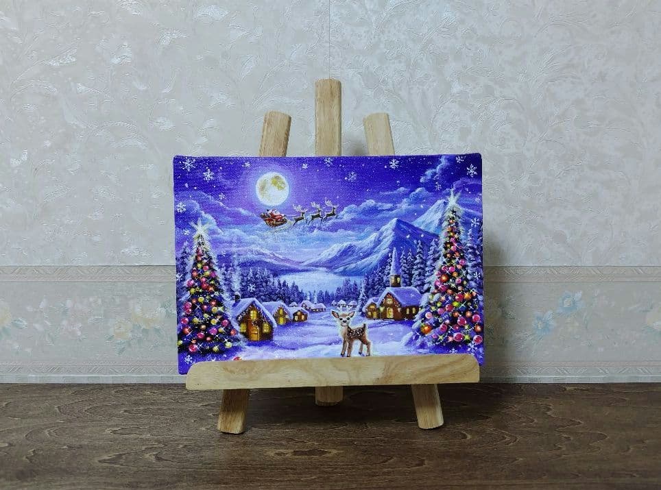 k*☆様 『月を眺めて』アクリル画 SM 風景画 絵画