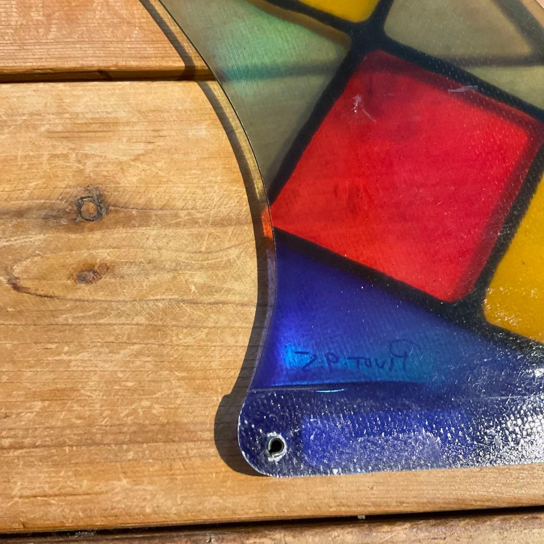 レインボーフィン ピボット　ステンドグラスフィン9.5 ロングボード用フィン