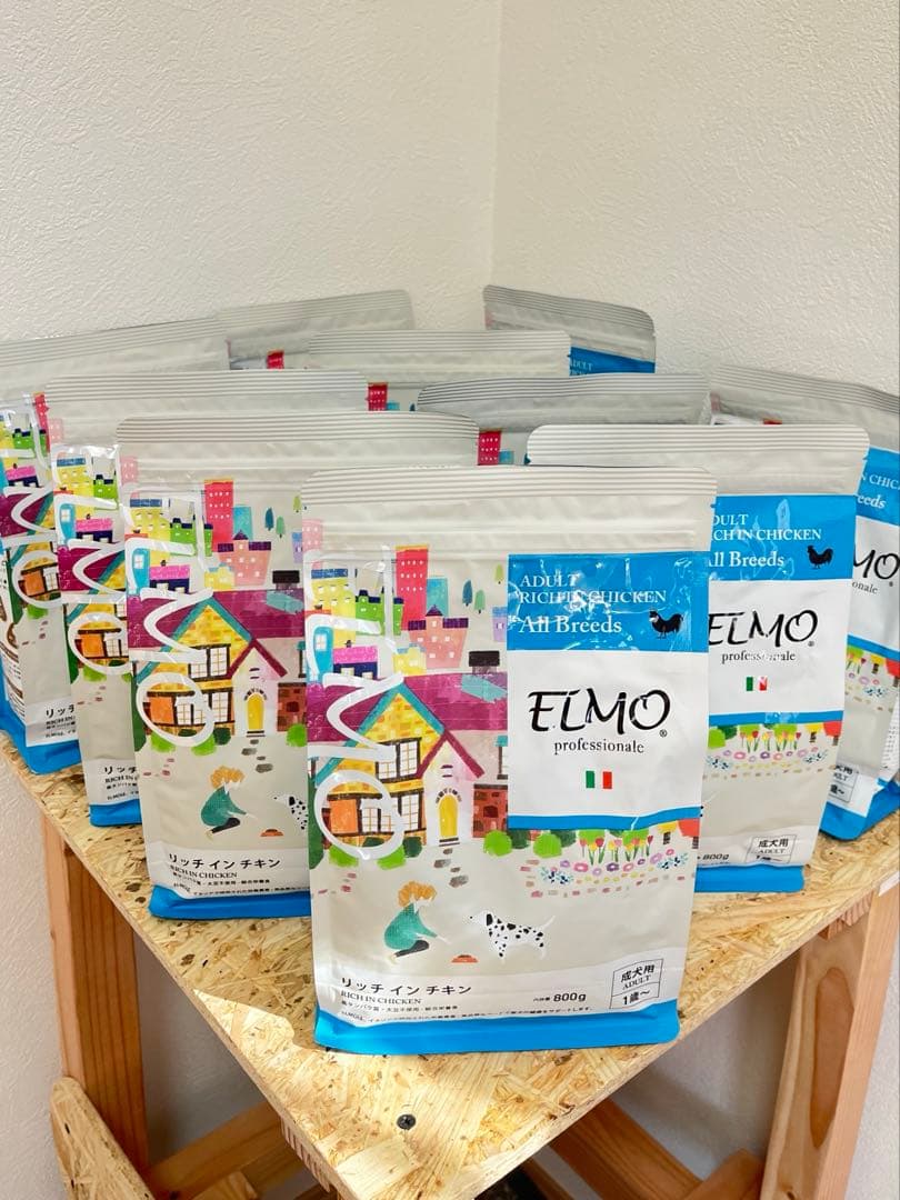 ELMO ドッグフード リッチインチキン（成犬用）800g × 10袋