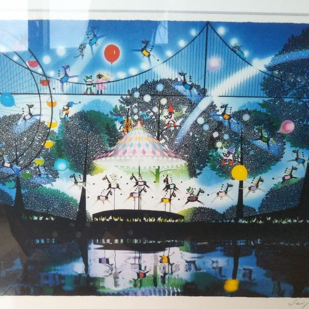 藤城清治『木馬の夢』