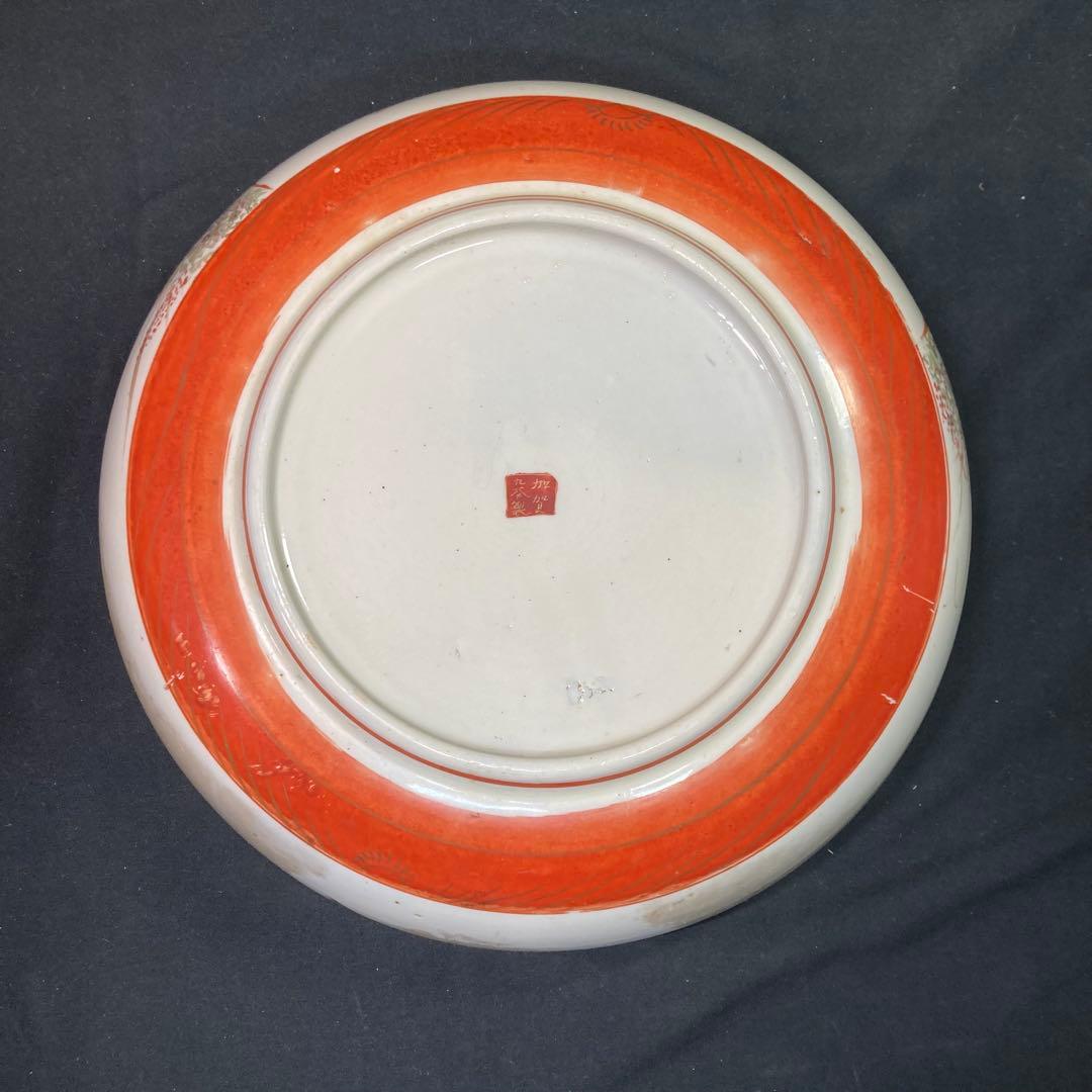 《九谷焼》加賀九谷製 金彩染錦 武者絵 大鉢 3サイズセット