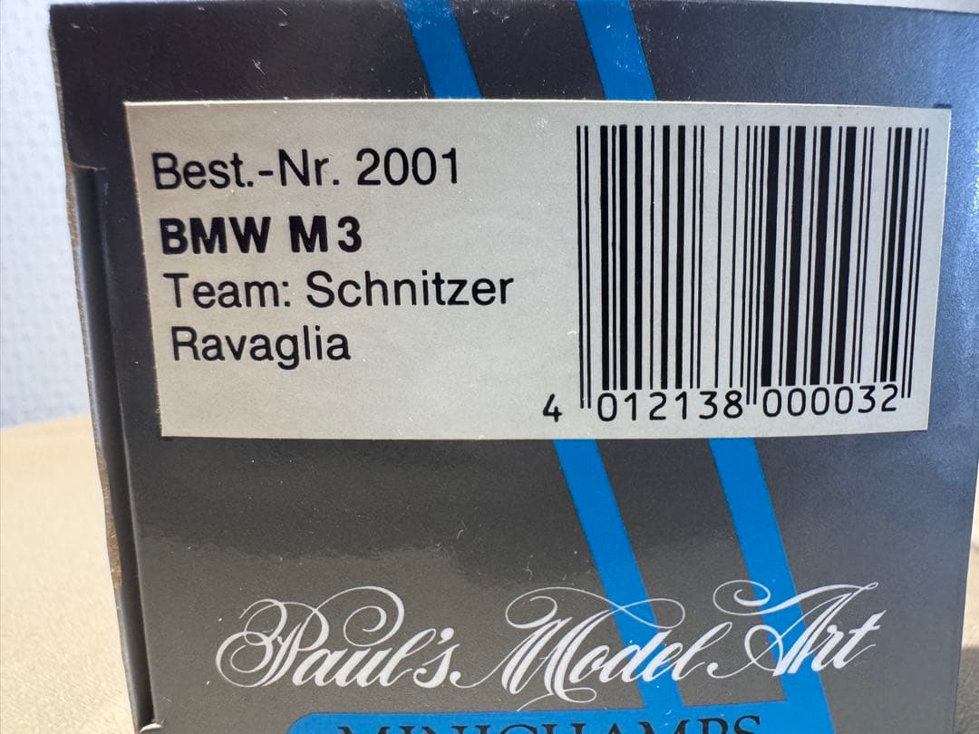 ミニカー MINICHAMPS  M3 Schnitzer Ravaglia1/43