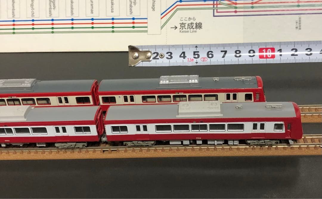 管理番号1634 京急2000形2扉車 Nゲージ未塗装キット組立品4両