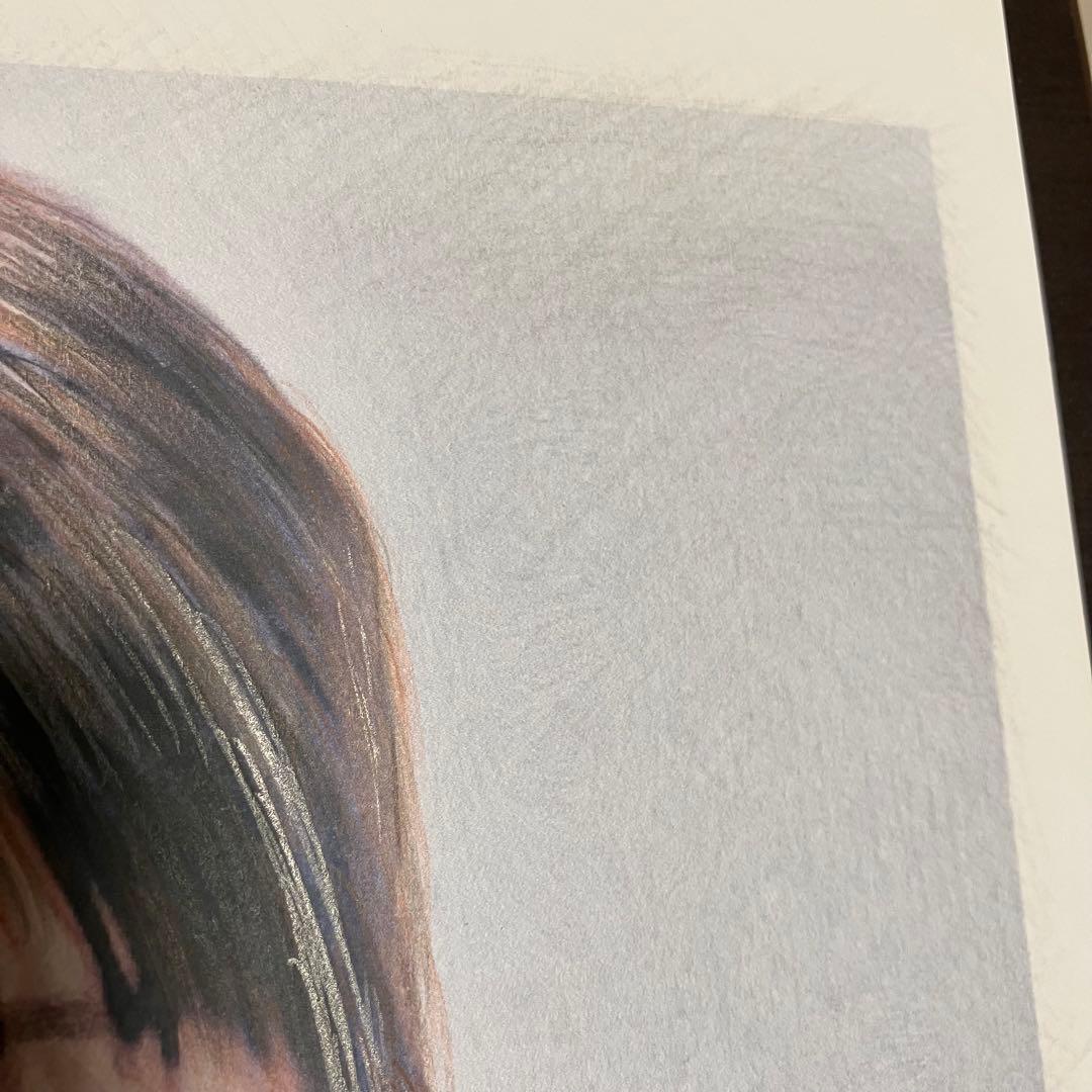 女優画26 額装品　額縁寸法32.7cm×24.0cm　カラー着色　京藤夏樹真作