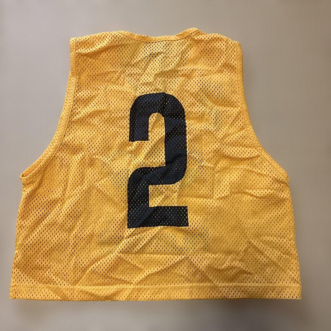 hummel 厚手メッシュイエロー サッカー ビブス ジュニア用