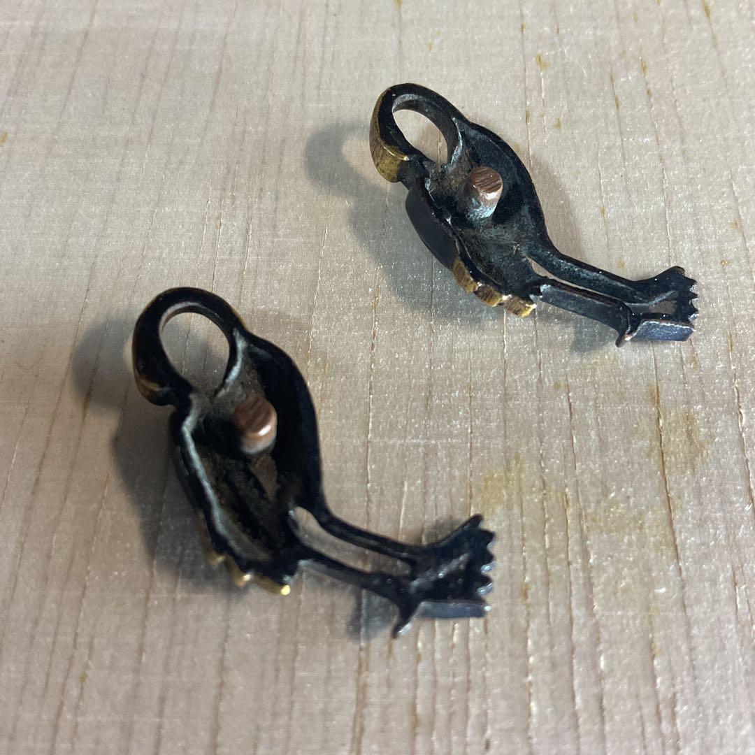 目貫　　2種4個　　刀装具　武具　骨董　時代物　江戸時代