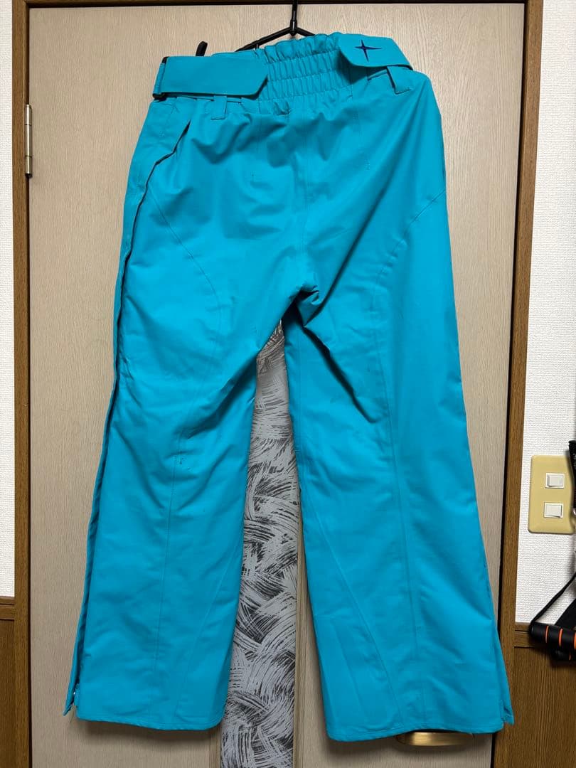 【極美品】phenix グレー ブルー　スキーウェア パンツ　フード　上下セット