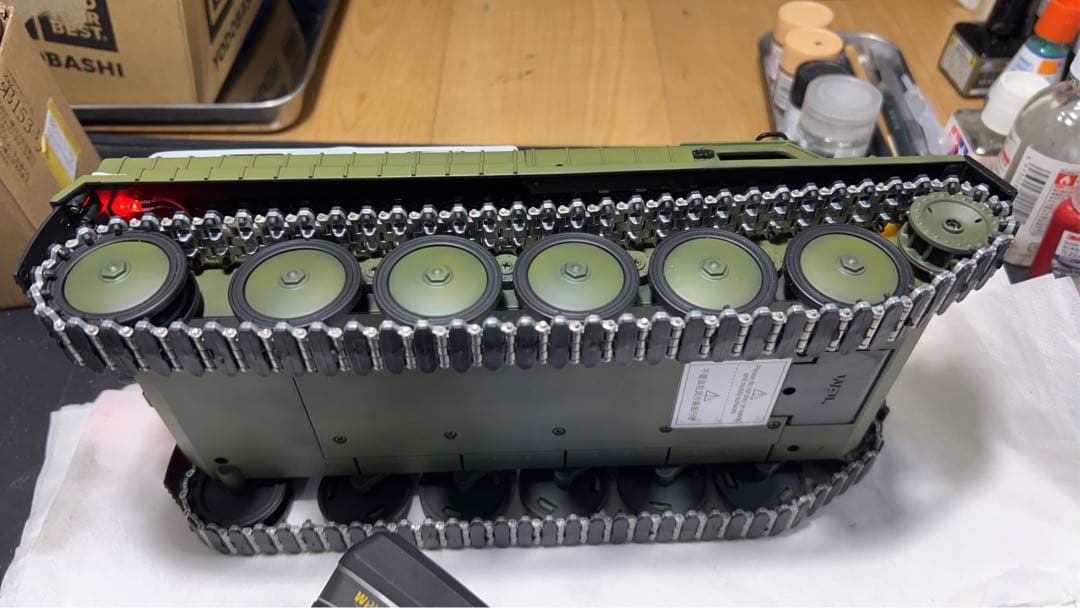 WPL E-1 1/16 新品 塗装 再組立て 金属履帯 等変更 新品 技適付き