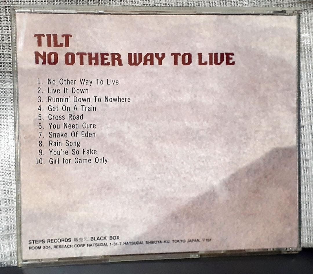 TILT / NO OTHER WAY TO LIVE CD ティルト 廃盤