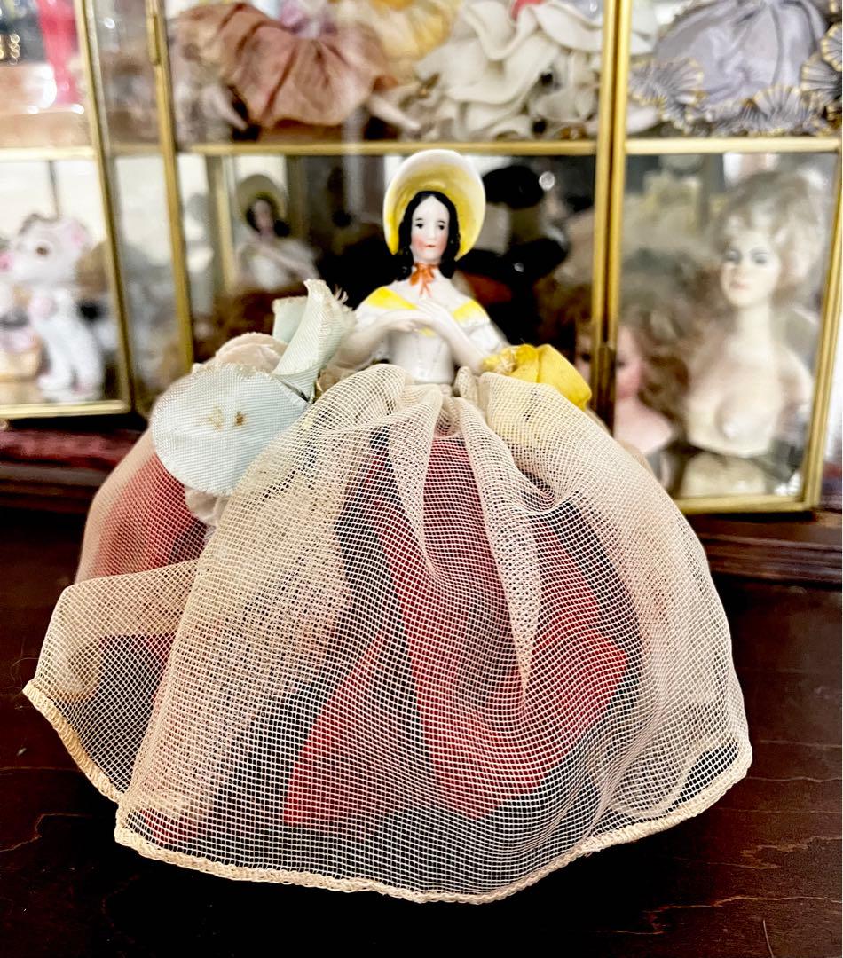 イギリス アンティーク ピンクッション ドール ハーフドール ティーコージー