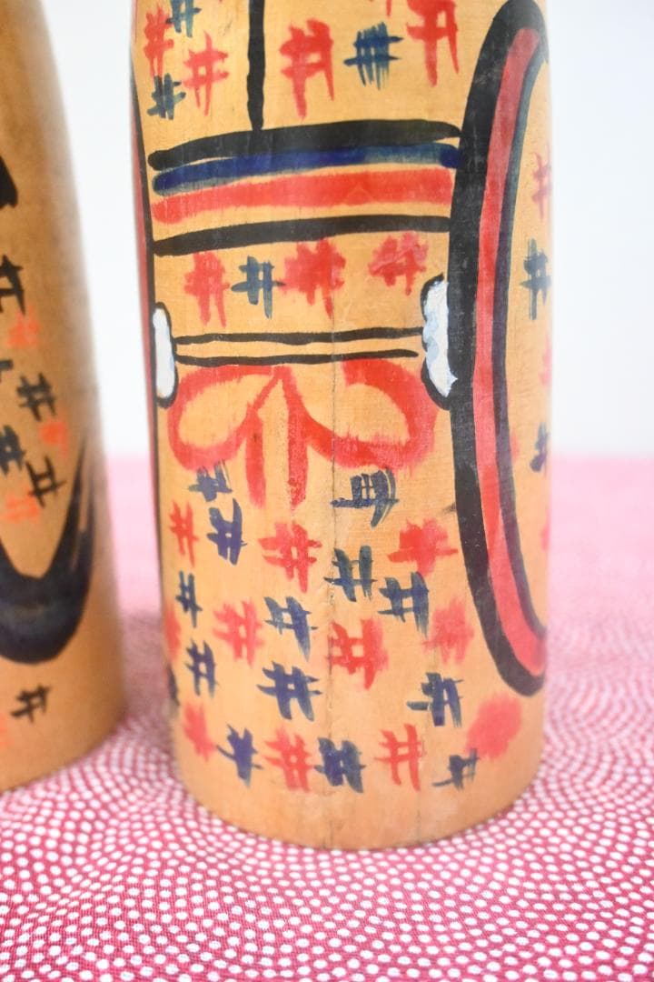 伝統こけし　木地山こけし　小椋久太郎　激レア　夫婦こけしセット貴重品