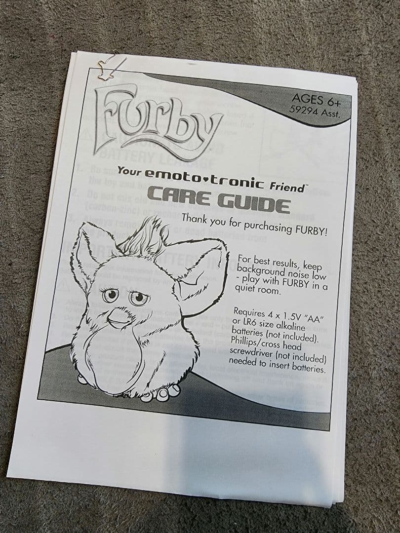 パネル　美品　ファービー2　スノーボールホワイト　英語版　箱あり