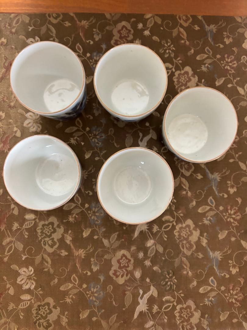 江戸時代古伊万里小ぶり蕎麦猪口５個