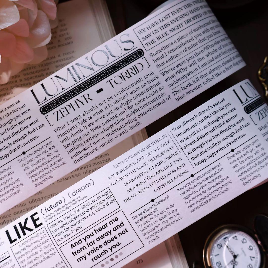 ⭐️SALE⭐️ 壹洱原创《杂志手札》海外マスキングテープ　マステ 【2557】