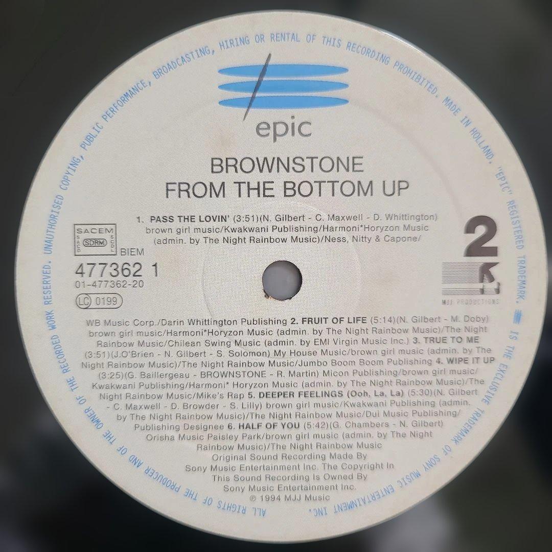 ★ＥＵオリジナル盤★『FROM THE BOTTOM UP』BROWNSTONE
