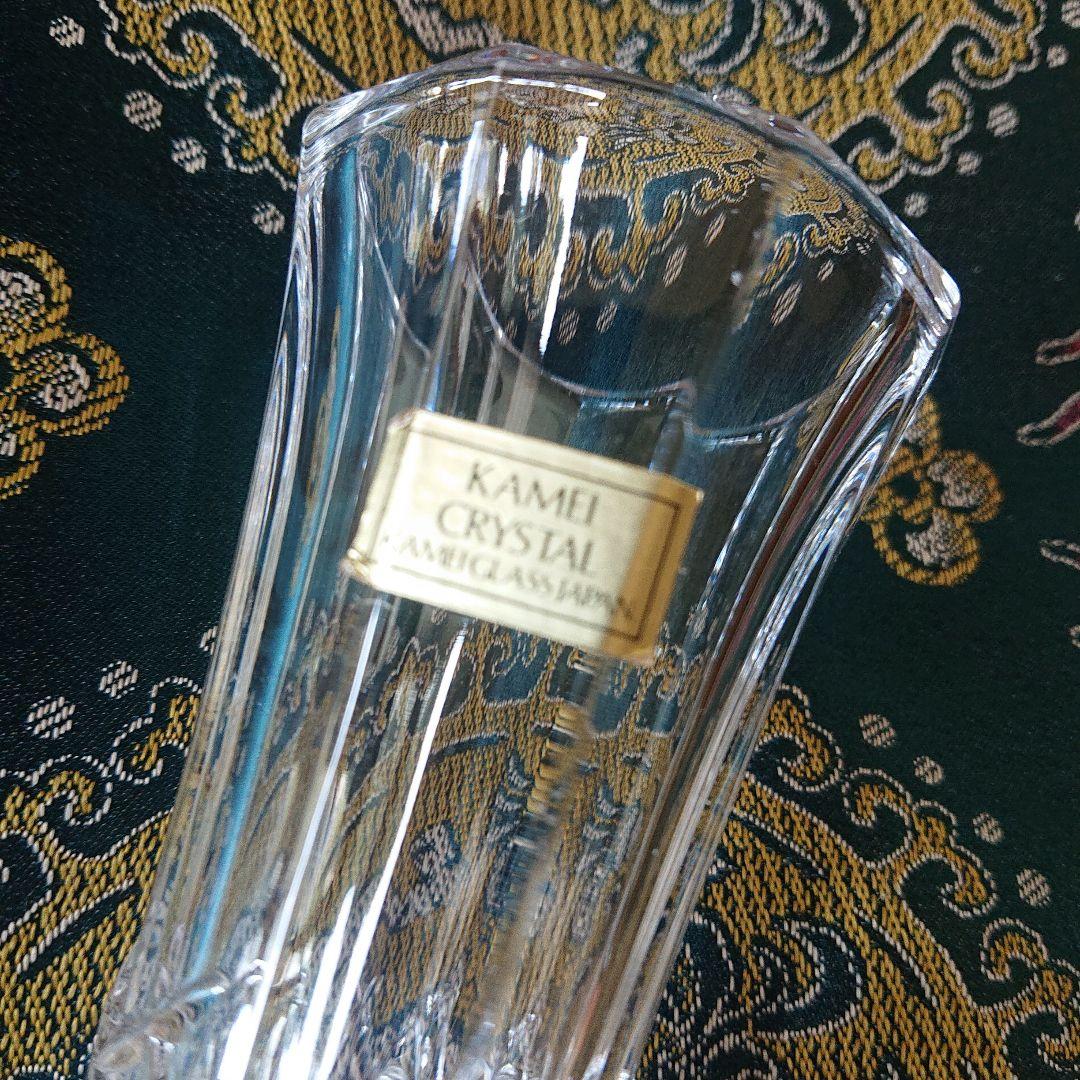 KAMEI CRYSTAL クリスタル花瓶 日本製一輪挿し