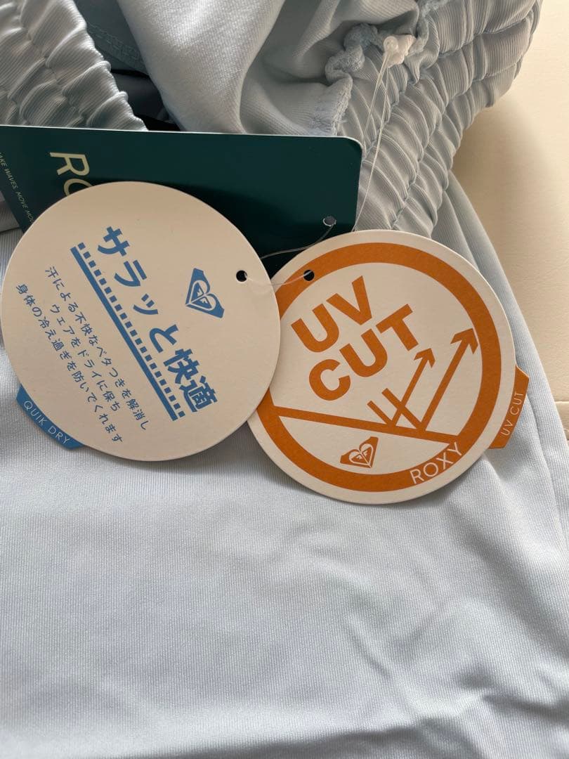 新品　ロキシー　セットアップ　水色　ジャージ　スポーツウェア