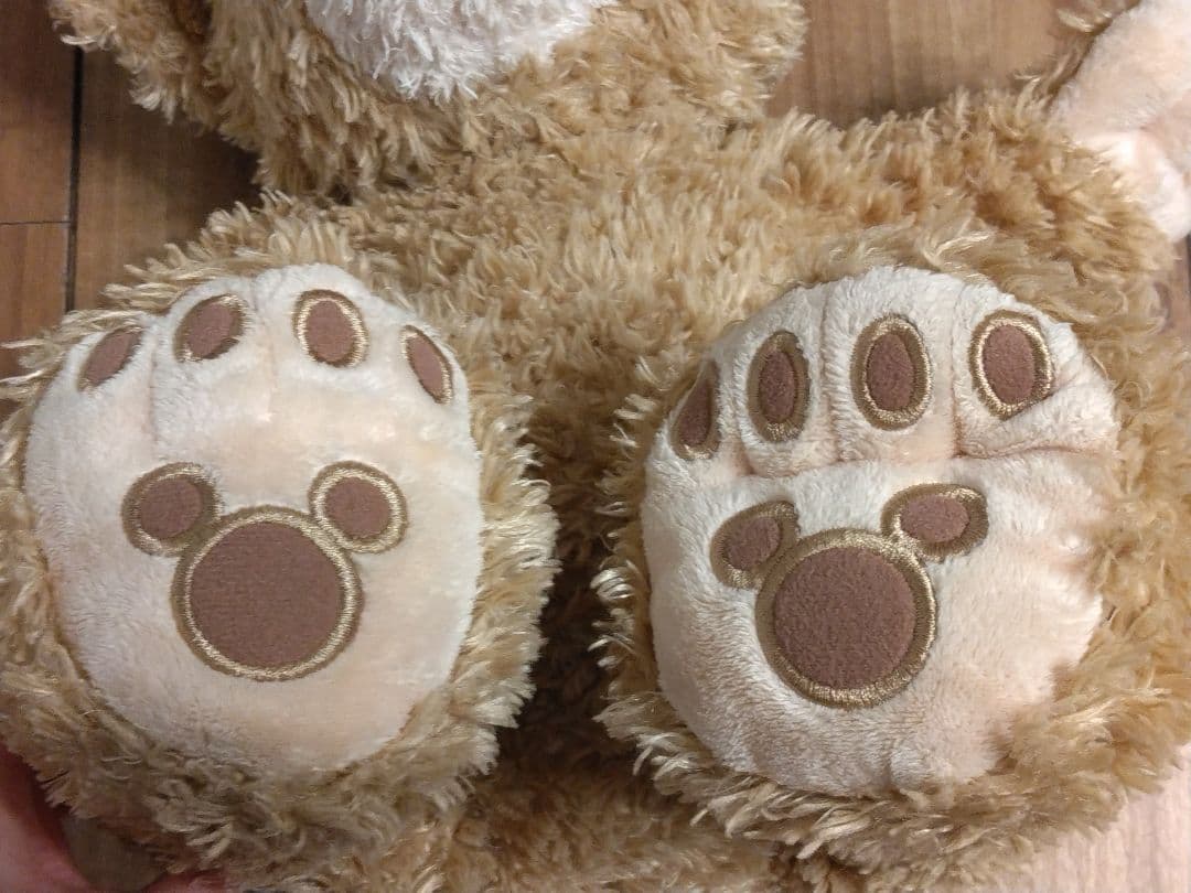 【美品、超レア】初期ダッフィーぬいぐるみ2004～2005購入　ビーズ入り白タグ